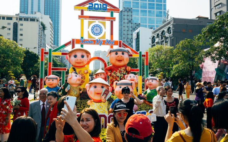 tet, vietnam, fête anniversaire collectif traditionnel