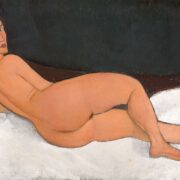 Nu couché (sur le côté gauche) modigliani pintura arte