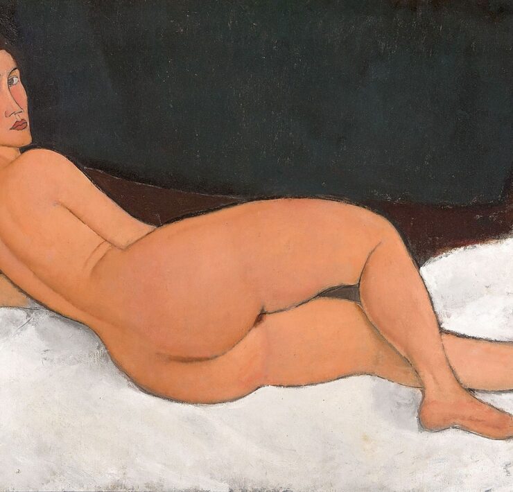 Nu couché (sur le côté gauche) modigliani pintura arte