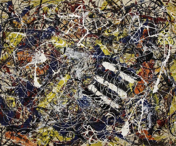 Jackson Pollock Número 17A pintura de arte obra-prima