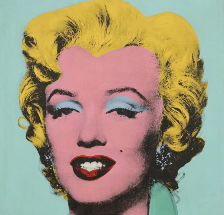 Andy Warhol Shot Sage Blue Marilyn pintura obra-prima arte