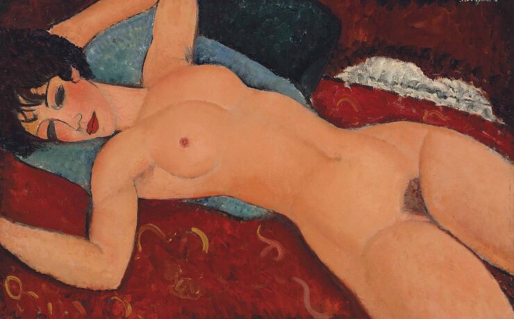 Modigliani, Nu couché, art, painting, masterpiece