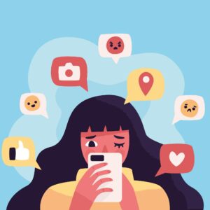 mulher smartphone saúde mental