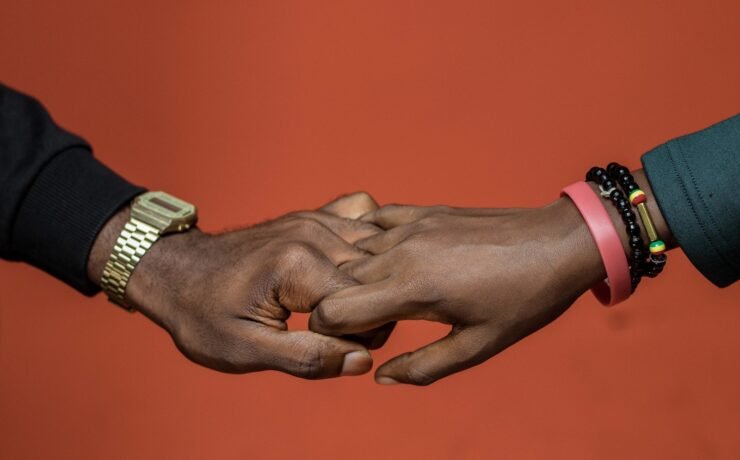 boy and girl holding hands