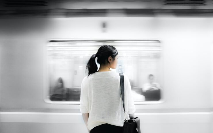 woman, underground, sadness, girl,