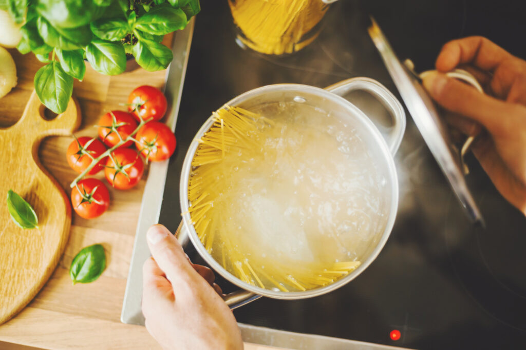 cooking pasta