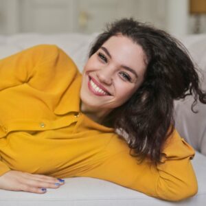 woman smile