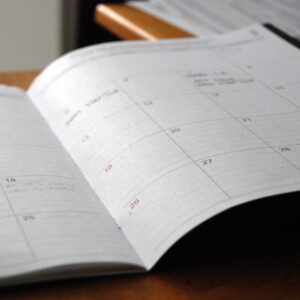 agenda com apontamentos