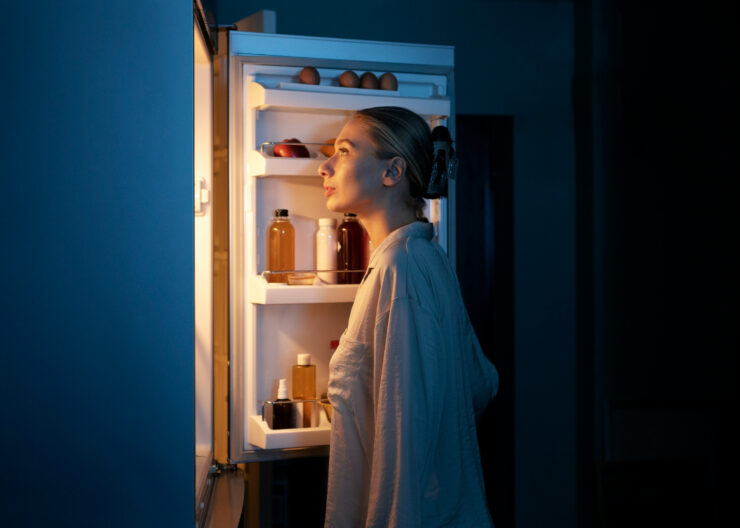 woman fridge