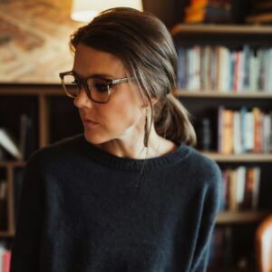 woman looking