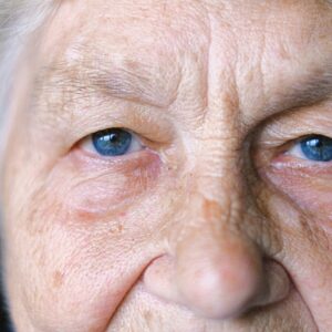 old woman eyes