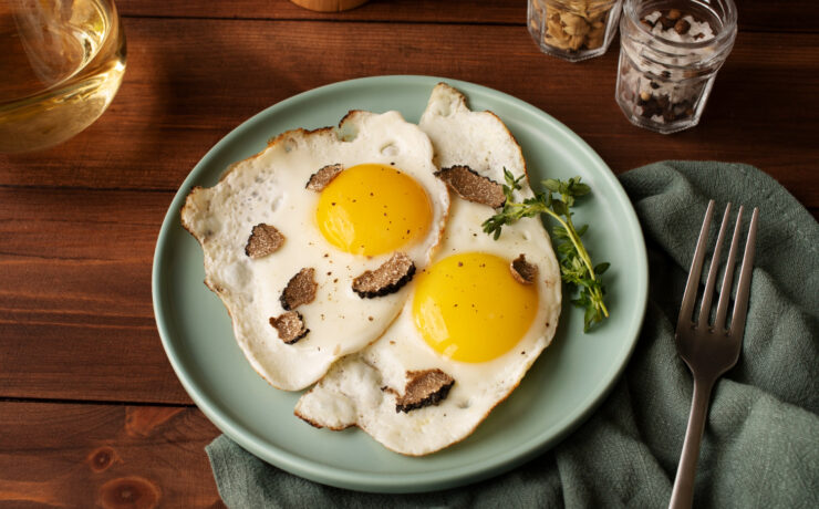 two eggs