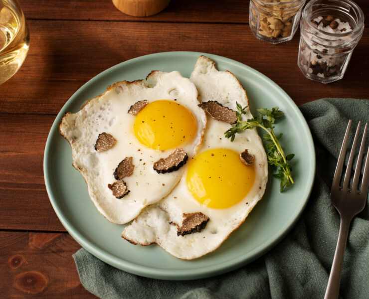 two eggs