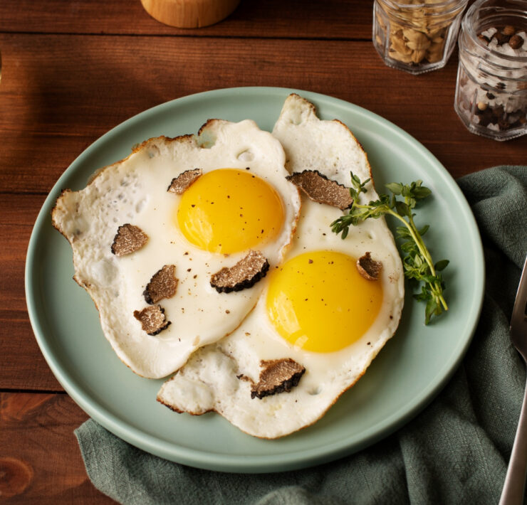 two eggs