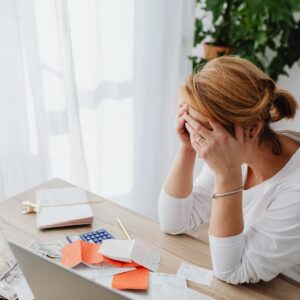 stressed woman