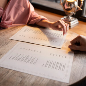 menu restaurant