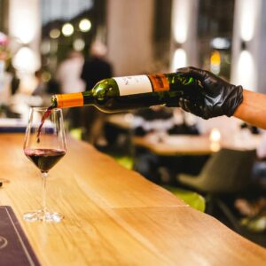 drinking wine