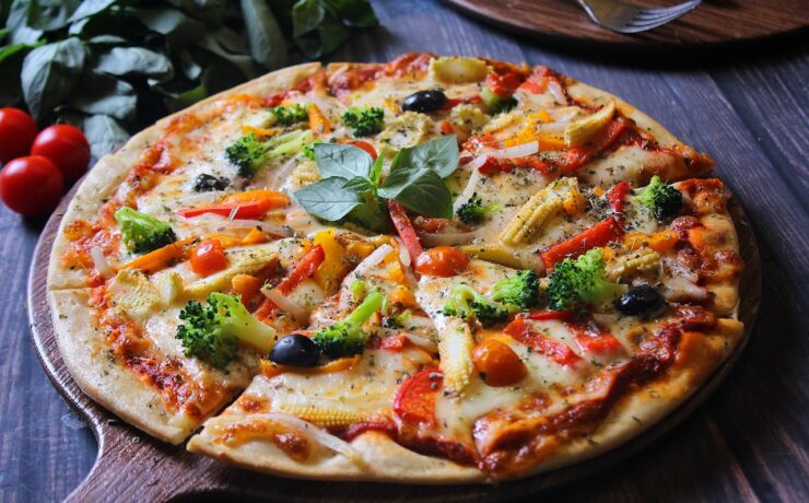 pizza de vegetais