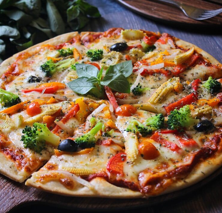 pizza de vegetais