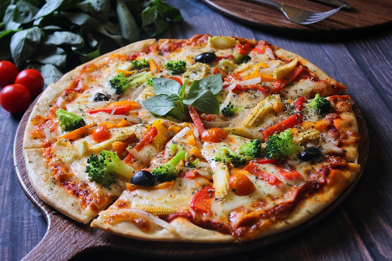 pizza de vegetais
