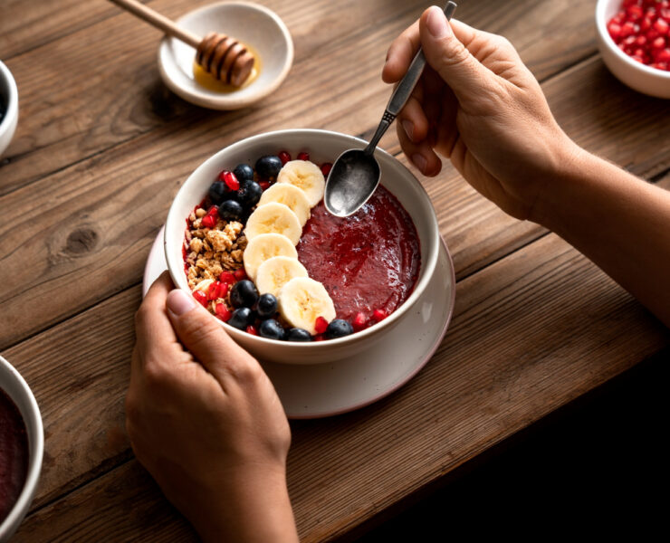 muesli para o café da manhã, granola