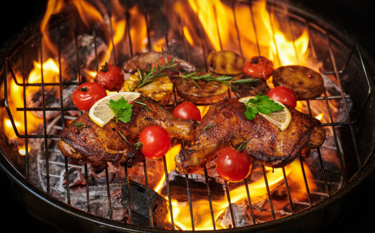 churrasco, carne grelhada