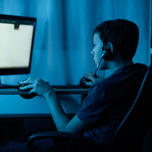 teenager videogames room