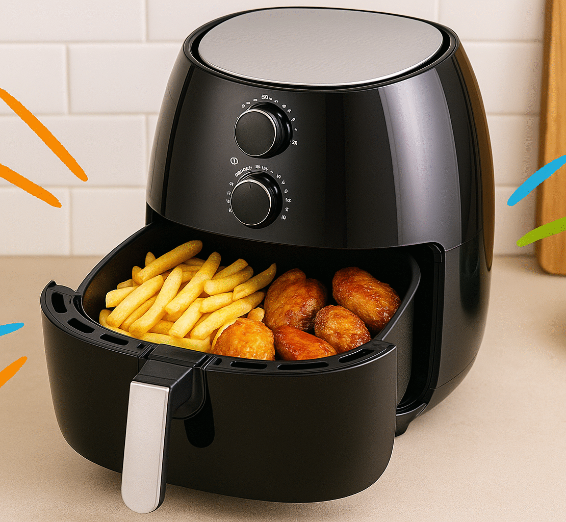 fritadeira sem óleo, air fryer, fritadeira a ar