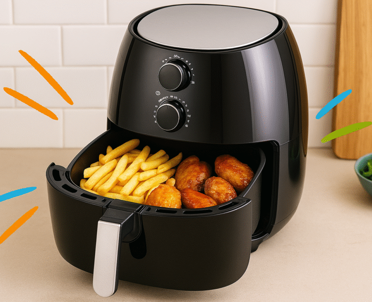 fritadeira sem óleo, air fryer, fritadeira a ar