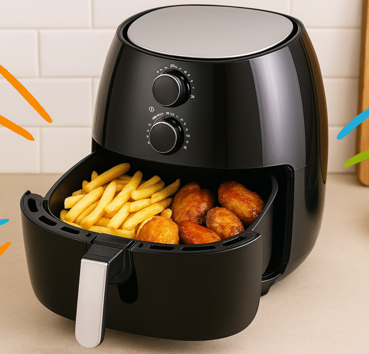 fritadeira sem óleo, air fryer, fritadeira a ar