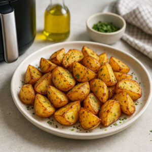receitas rápidas para air fryer, Batatas Assadas Rápidas