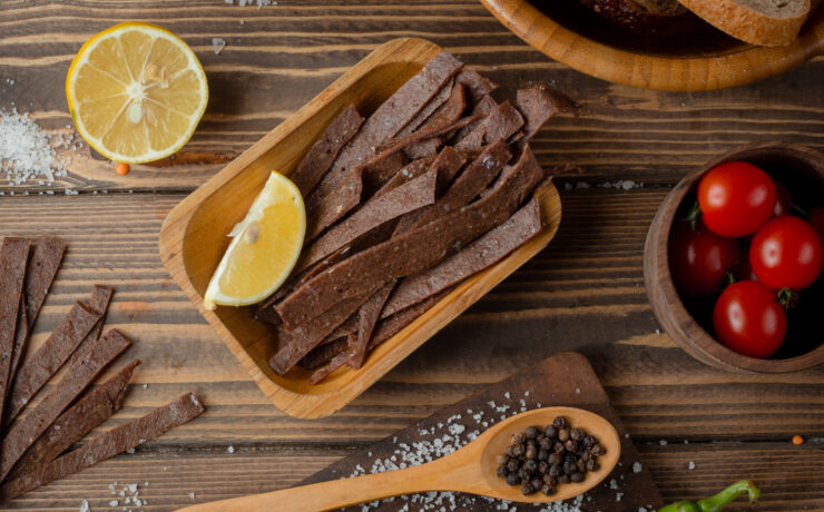 jerky, jerked beef, carne seca