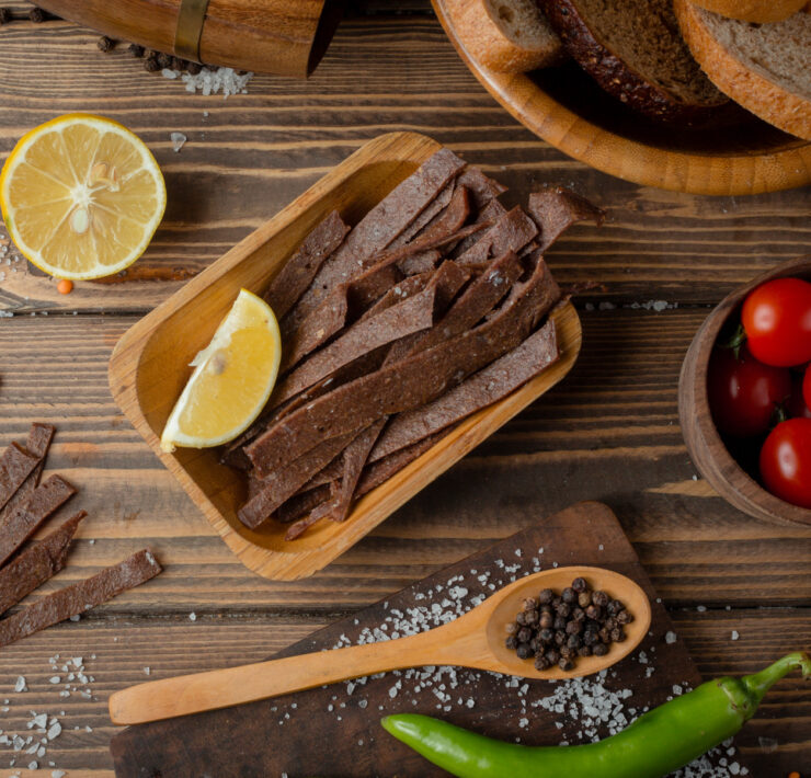 jerky, jerked beef, carne seca