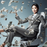 ai generated, woman, wealth, jackpot, rich, lottery winner, money